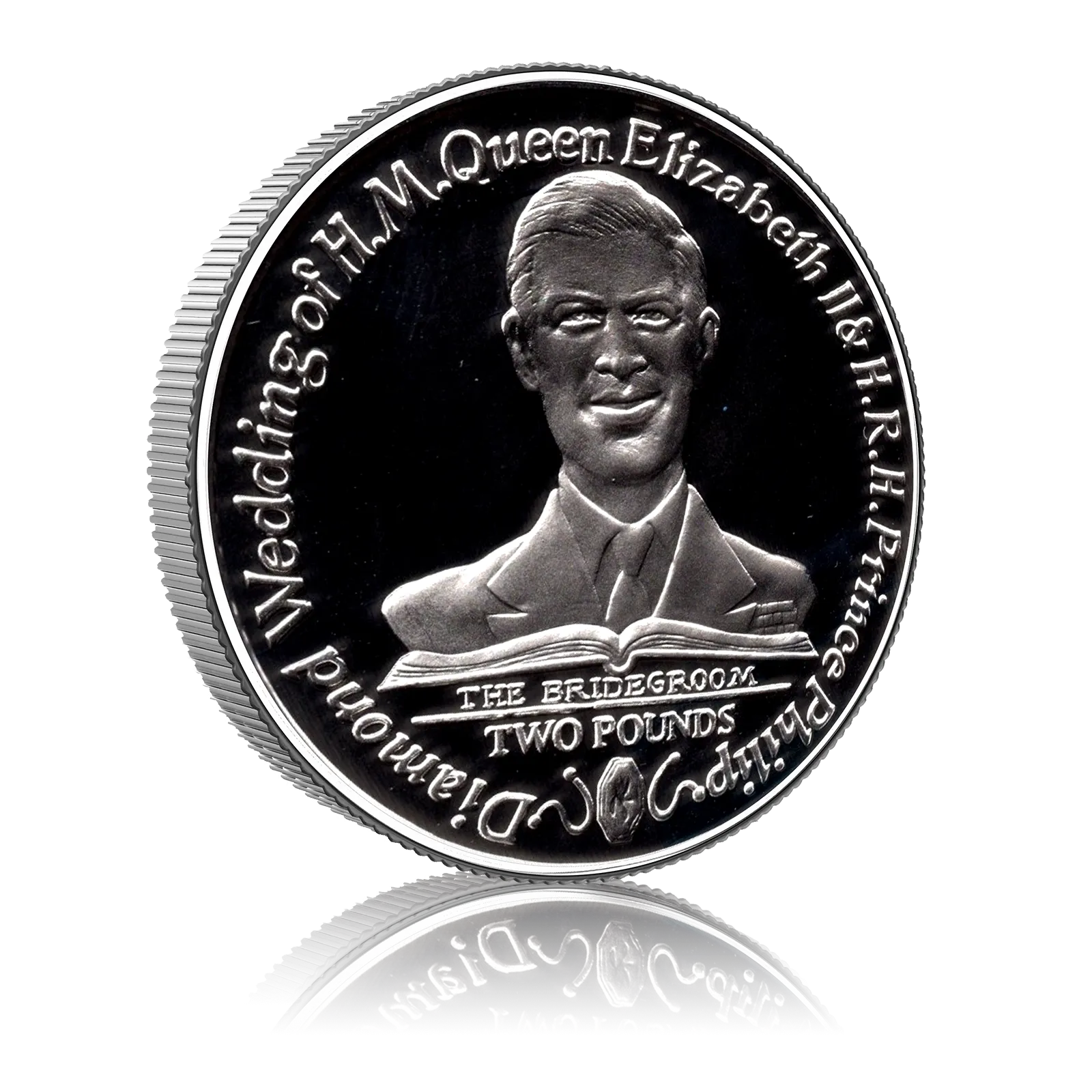 South Georgia & South Sandwich Islands 2007 Diamond Wedding Coin 4